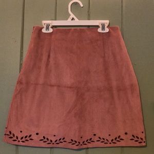 Suede Skirt